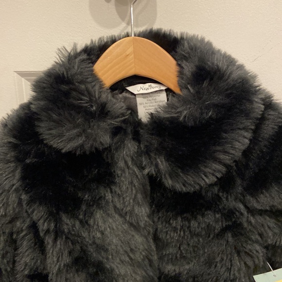 Newberry Black Faux Fur Coat - Picture 2 of 7